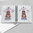 thumbnail image 4 of Happy 4th of July Patriotic English Setter Marching Band Uniform Balloons Fireworks Spiral Bound Journal Dog Lover 5x7in Spiral Notebook - 13009, 4 of 5