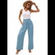thumbnail image 1 of Pantalones de Salón Anchos para Mujer, Color Azul , Talla XXL, 1 of 8