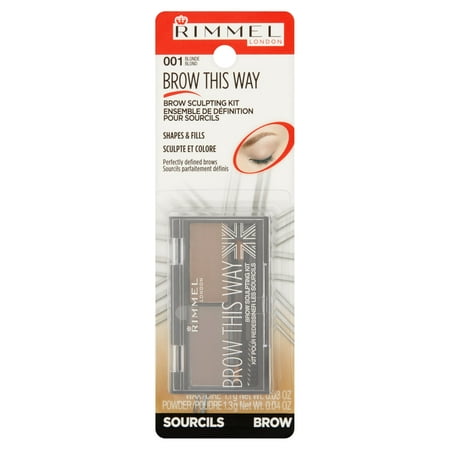 Rimmel Brow This Way Brow Sculpting Kit, Blonde (Best Brow Kit In India)