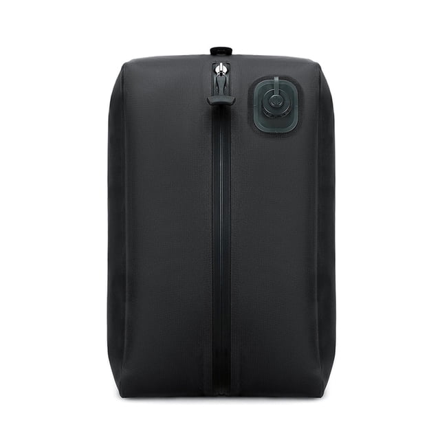 Bolsa de almacenamiento al vacío para viajes, cubo de embalaje para maletas, mochilas, camping y exteriores. Negro