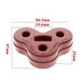 thumbnail image 2 of Almencla Support de Fixation Arrière en Caoutchouc 3 Trous pour XF 2008-2018 Fabrication Avancée Rouge, 2 of 6