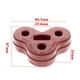 thumbnail image 2 of Soporte de montaje de goma para silenciador trasero de 3 orificios para Jaguar XF X250 2008-2018 Advanced rojo, 2 of 6
