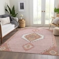 thumbnail image 6 of Addison Rugs Mayfield Premium Machine Washable Traditional Oriental Pink Rectangle Rug, 9' x 12', 6 of 6