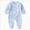 Light Blue, variant on Newborn Newborn Footed Sleeper Gown With Mitten Side Baby Footed Print Infant Play For 0 6 Months Footed Bodysuit Newborns Everyday Wear