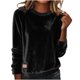 thumbnail image 2 of Karight Vintage Corduroy Shirts for Women Spring Fall Long Sleeve Crew Neck Top Casual Classic Fit Comfy Trendy Basic Pullovers, 2 of 5