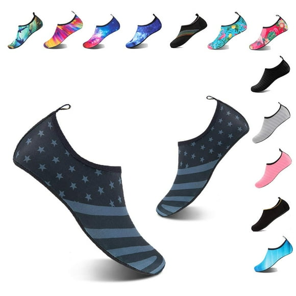 YALOX Water Shoes Women's Men's Outdoor Beach Swimming Aqua Socks Quick-Dry Barefoot Shoes Surfing Yoga Pool Exercise(USA,40/41EU)