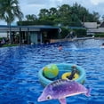 thumbnail image 3 of KAKOWELY Delfín inflable para playa, juguete inflable para piscina, decoración para fiestas, 3 of 5