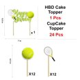 thumbnail image 3 of Set de decoración para cumpleaños con temática de tenis Party Supplies Seyal, 3 of 8