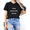 Black, variant on PRINTED IN USA,Custom Women'S T-Shirt - Summer Short Sleeve Tee With Personalized Image/Text Upload, Round Neck For Casual Wear, Party, Festival Gift For Family Friends, 250 USA Anniversary Tee