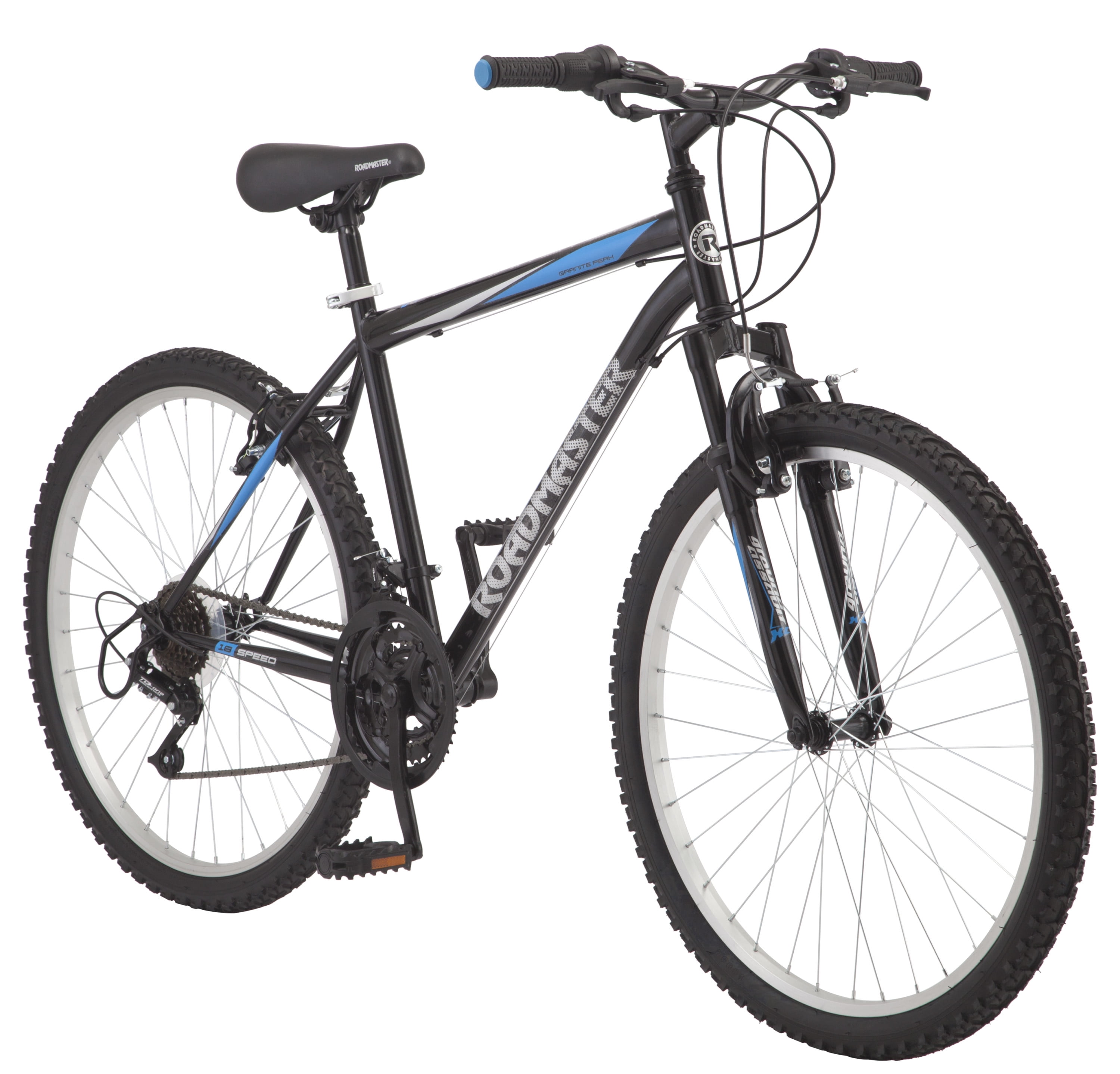 ROADMASTER Granite Peak Mens Mountain Bike 26 Inch Wheels Black Blue for sale online 