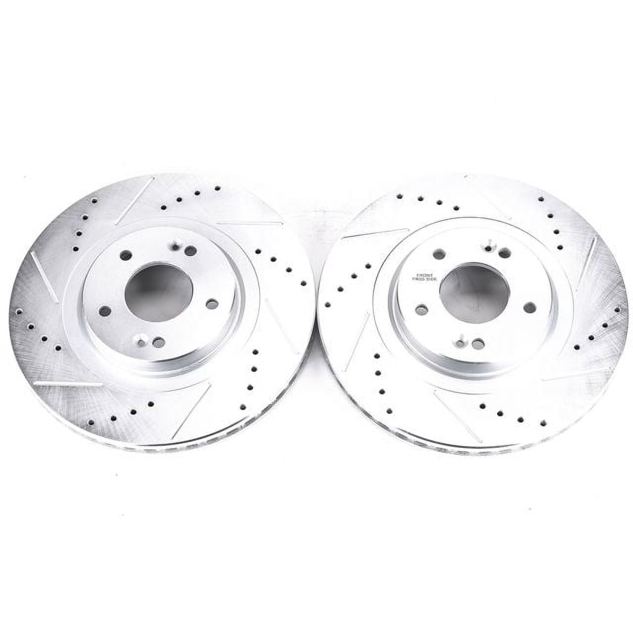 Power Stop Front Pair of Drilled and Slotted Brake Rotors JBR1706XPR