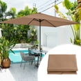 thumbnail image 2 of TOPCHANCES 10 x 6.5 ft Patio Umbrella Replacement Canopy, 6 Ribs Rectangle Umbrella Canopy Cover, Sun Umbrella Replacement Cloth Only, Tan, 2 of 9