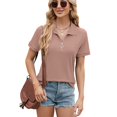 thumbnail image 2 of Camiseta de Corta para Mujer Gris-Rosa XXL, 2 of 10