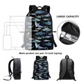 thumbnail image 4 of Jeiento Shark Backpack for Boys 8-10 10-12 Elementary School Boobags with Lunch Box Pencil Case Kindergarten Middle School Bag Rucksack for Kids Child Back To School Satchel, 4 of 7