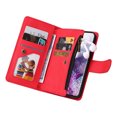 thumbnail image 5 of Case for Samsung Galaxy S20 Plus 5G Cover Zipper Pocket Wallet Case Magnetic Protective - Red, 5 of 5