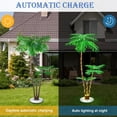 thumbnail image 3 of 6ft Lighted Palm Tree for Outside Patio Tiki Bar Yard Pool, Light Up Artificial Palm Tree with LED Lights for Party Christmas Decoration, 3 of 9