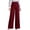 Red Pants, variant on Htigea Womens Straight Leg Dress Pants High Waisted Button Pleated Business Trousers Solid Color Office Work Commute Pant Black S