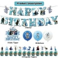 thumbnail image 2 of 33 Pcs For Frozen Cartoon Theme Birthday Decorations Party and Favors Essentials - Includes Banner, Cake Topper, 13 Cupcake Toppers, and 18 Balloons for Party Supply Set, 2 of 5