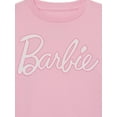 thumbnail image 3 of Barbie Girls Logo Graphic Crewneck Fleece Sweatshirt, Size 4-16, 3 of 3