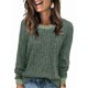 thumbnail image 1 of Camisas de Larga para Mujer, Suéteres, Conjuntos de Otoño, Bloques de Color, Ropa de Invierno, Elegantes, Informales, Suaves. Verde XXL, 1 of 7