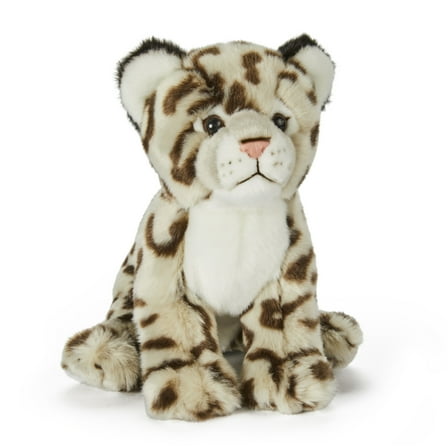 Hugs and Cuddles™ Rescue Center 10" Snow Leopard Plush, Ultra-Soft Fur, Includes Adoption Certificate, Ages 3 