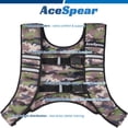 thumbnail image 2 of Chaleco lastrado AceSpear 12 lbs reflectante camuflado para fitness, 2 of 7