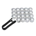 thumbnail image 3 of jiaping 5x20pcs Universal Wheel Nut Covers Lug Nut Caps Screw Protector Argent 5 Pcs, 3 of 9