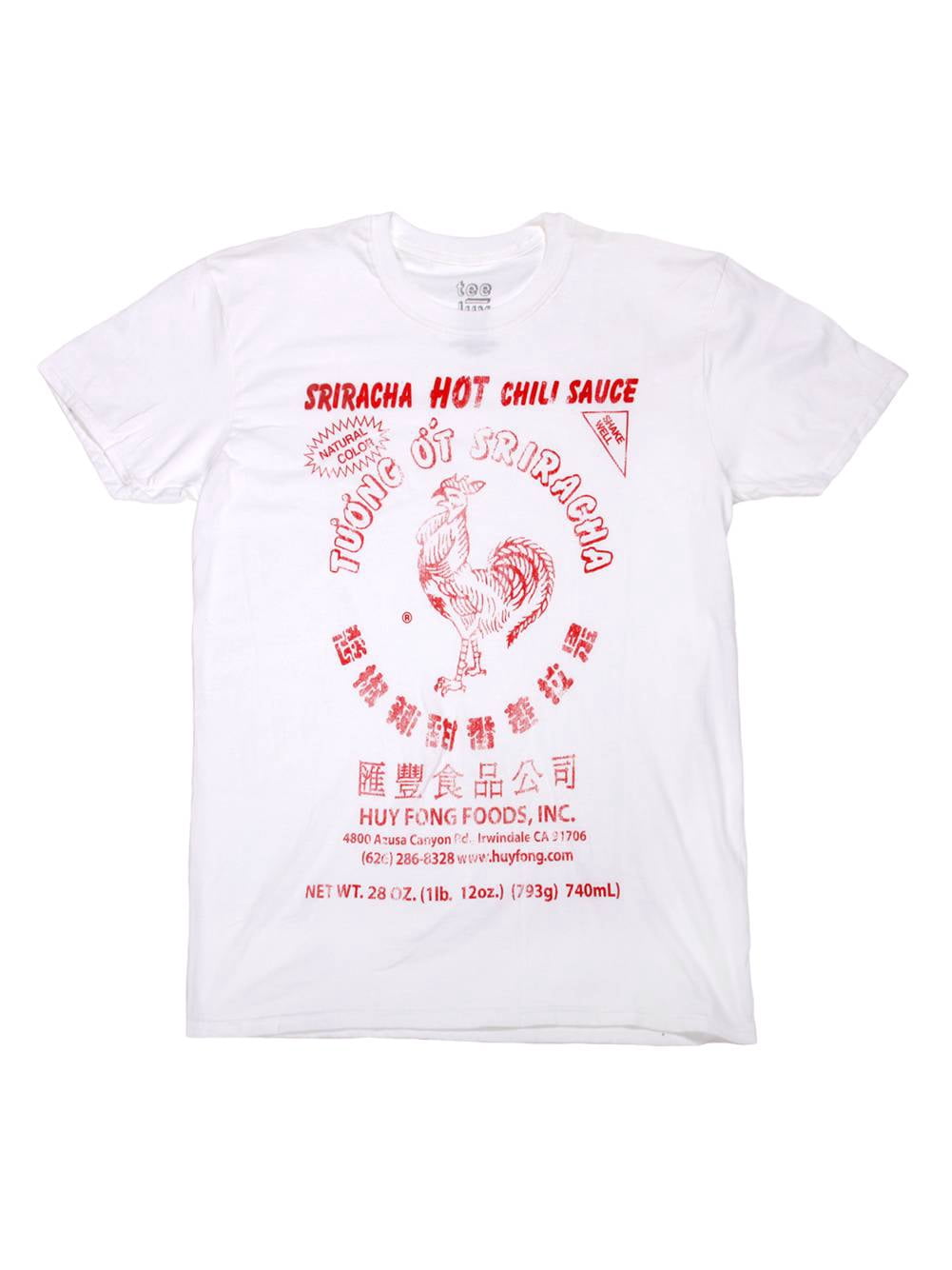 Mens Sriracha Vintage Print White Short 