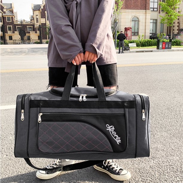 Bolsa De Ejercicios Oxford Dry Wet Separation Bolsas de gran capacidad para viajes, natación (gris oscuro) Likrtyny Para Estrenar