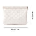 thumbnail image 3 of Alaparte Small Makeup Bag for Purse, Mini Leather Pocket Cosmetic Bag for Women, Waterproof Portable Makeup Pouch No Zipper Coin Purse Lipstick Bag Accessories, Checkered Travel Storage Bag, 3 of 8