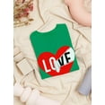thumbnail image 3 of Love Wrapping Shaped T-Shirt Women -Image by Shutterstock, Female XX-Large, 3 of 4