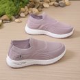 thumbnail image 6 of Women's Slip on Sneakers Breathable Platform Soft Sole Tennis Shoes Lightweight Athletic Gym Non Slip Work Shoes, 6 of 7