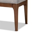 thumbnail image 4 of Baxton Studio Walsh Grey and Walnut Brown Finished Wood Dining Bench, 4 of 8