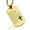 Gold, variant on Stainless Steel Instrument of Your Peace Prayer Dog Tag Pendant Necklace