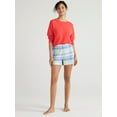 thumbnail image 4 of Joyspun Women's Woven Pajama Boxer Shorts, Sizes XS to 3X, 4 of 6