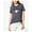 Grey - charcoal, variant on Carbon Copy Womens I'm Exclusive Embellished T-Shirt, Grey, Medium