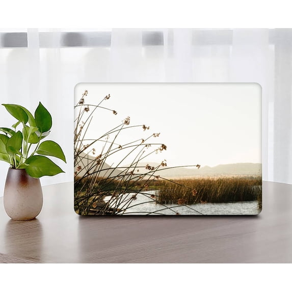 KSK KAISHEK Hard Shell Cover Compatible Old MacBook Air 13 inchs 2010/2013/2014-2017 A1466 & A1369 + Black Keyboard Cover, Plants series 0454
