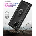thumbnail image 5 of Grade Drop Impact for Samsung Galaxy A42 5G Case with Screen Protector 360 Metal Rotating Ring Kickstand Holder  Heavy Duty Shockproof Case for Galaxy A42 5G Phone Case (Black), 5 of 16