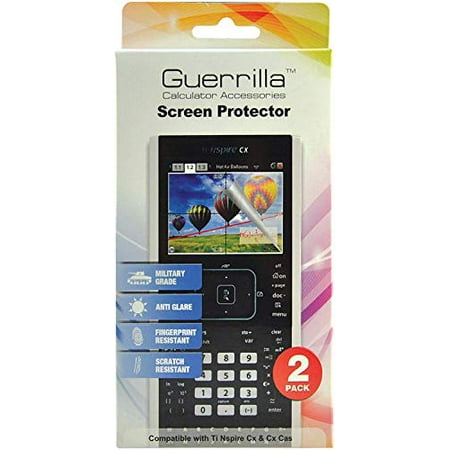 Guerrilla Military Grade Screen Protector 2-Pack For TI Nspire CX CX CAS CX II and CX CAS II Graphing Calculator