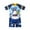 Z2Blue, variant on Utlike Boys Swimwear Cartoon Shark Print Short Sleeve Sunscreen Tops Swimming Shorts Swim Beach Bathing Swimsuit 2 Pcs Set Child Sports Swimsuit Beachwear Size 12 Months-18 Months