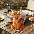 thumbnail image 5 of WEIWEIGG Stainless Steel Beer Can Chicken Holder, 6.3 Inch Grill & Oven Stand for Outdoor Grilling, Camping BBQ, Evenly Cooks Whole Chicken with Beer Infusion, Durable Grill Rack, 5 of 7