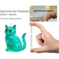 thumbnail image 4 of Blue Acrylic Cat Pendant Wall Hanging Decor 2D Design With Hanging Hardware, 4 of 7