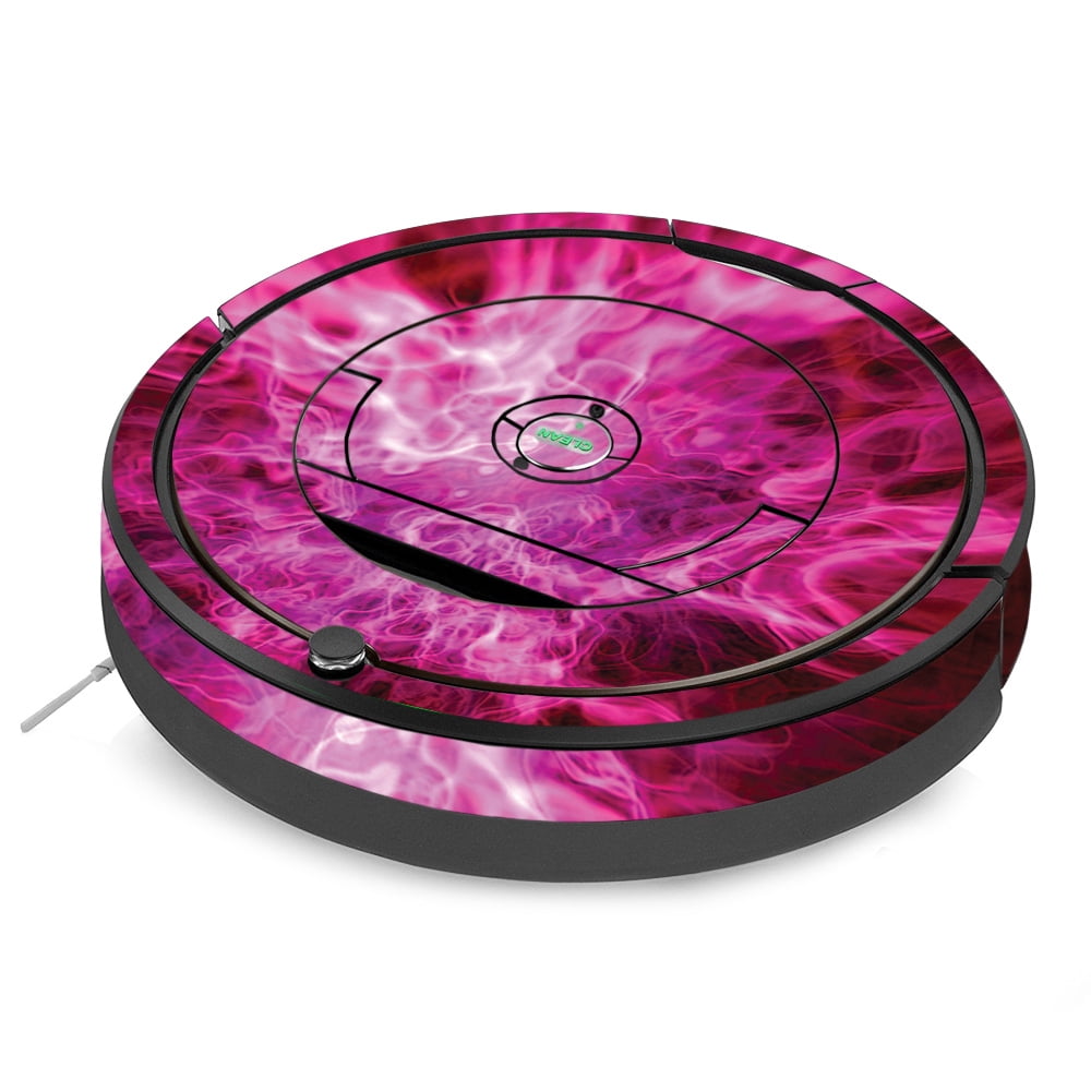 Skin Decal Wrap for iRobot Roomba 890 Vacuum sticker Blue Flames