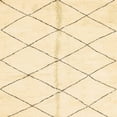 thumbnail image 1 of Ahgly Company Machine Washable Indoor Square Abstract Brown Gold Area Rugs, 4' Square, 1 of 7