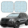 thumbnail image 2 of Picia Funny Chicken 2 Piece Car Windshield Sun Shade Foldable | Foldable Sun Shield for Front Window Blocks UV Rays and Keeps Your Vehicle Cool-Medium, 2 of 7