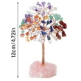 thumbnail image 3 of Home Decor Copper Wire Wrapped Stone Crafts Gemstone Feng Shui Trees Crystal Money Tree Potted Plants Reiki Chakra 8, 3 of 8