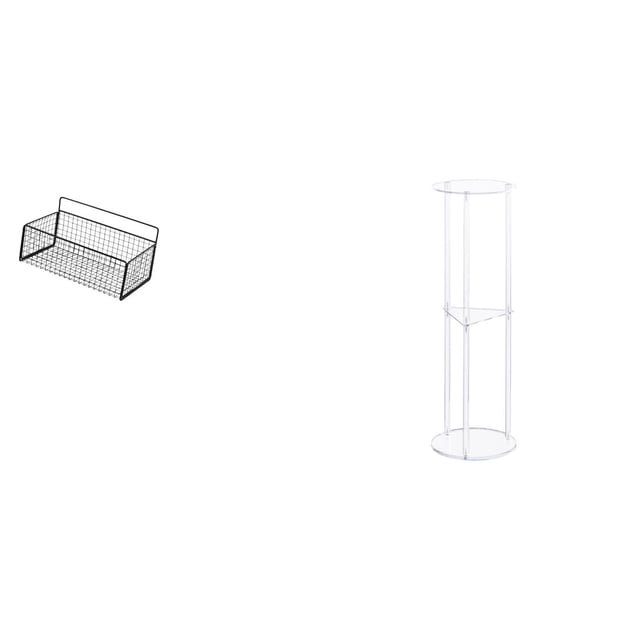 Mesita De Noche De Acrílico Para Espacios Pequeños Con Diseño Transparente, Fácil Montaje, Perfecta Para Oficinas, Balcones Y Soluciones De Decoración Moderna Para El Hogar.