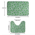 thumbnail image 3 of Yiaed Leopard print St. Patrick's Day Print Bathroom Mat Set 2 Pieces Mat Anti-Skid Pad Ultra Soft and Absorbent Bathroom Bath Mat Contour Bath Rugs for Toilet Base, 3 of 6