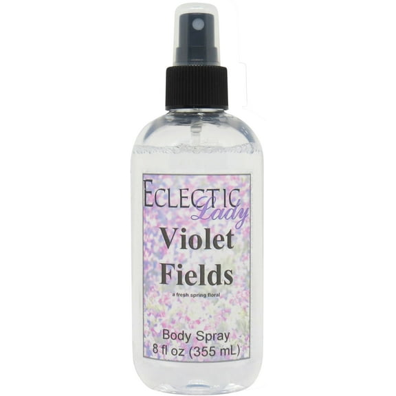 Violet Fields Body Spray, Eclectic Lady, Hydrating Mist, Unisex, 4 oz