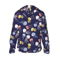 thumbnail image 2 of Picia Colorful Jellyfish Women's Men's UPF 50+ Sun Protection Hoodie Shirt Long Sleeve SPF Fishing Outdoor UV Hiking Lightweight Shirts-, 2 of 9
